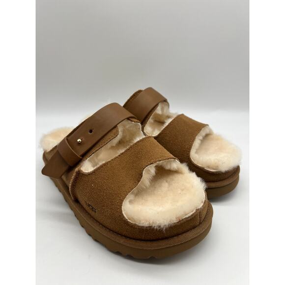 UGG Greenport Strap Slide Chestnut 1167611 Women's Size 8 New - Picture 12 of 12